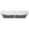 GE - 30 inches - Convertible - Under cabinet Range Hood - White on White-Front_Standard