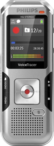  Philips - Voice Tracer Audio Recorder - Silver shadow/chrome