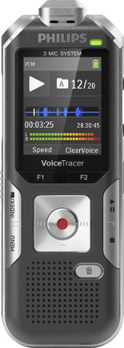  Philips - Voice Tracer Audio Recorder - Silver shadow/anthracite