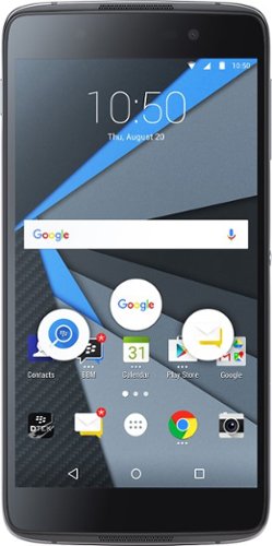 BlackBerry - DTEK50 4G with 16GB Memory Cell Phone (Unlocked) - Black-Front_Standard 