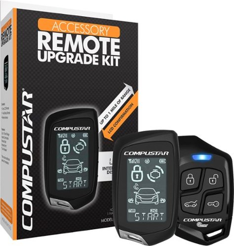  Compustar - 2 Way LCD Remote Upgrade Kit - Black