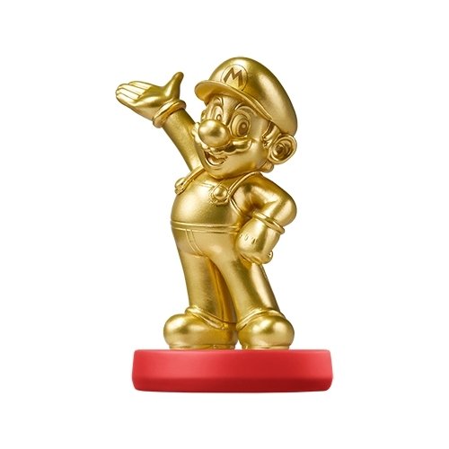  Nintendo - amiibo Figure (Super Mario Series Mario Gold Edition) - Gold/Silver/Red