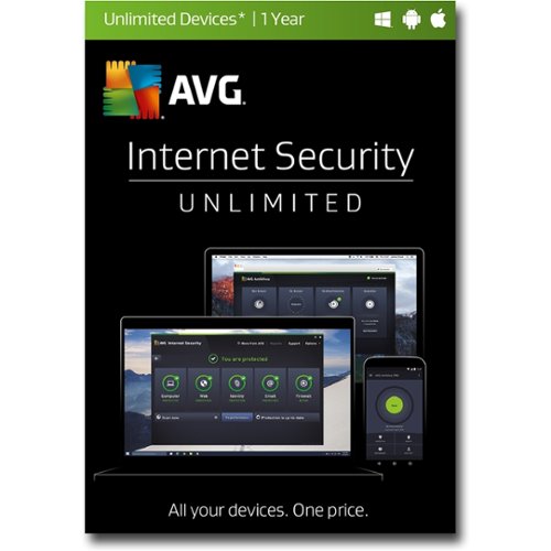  AVG - Internet Security (Unlimited Devices) (1-Year Subscription)