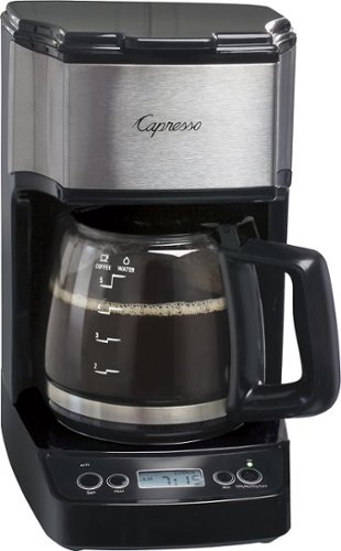  Capresso - Mini Drip 5-Cup Coffee Maker - Black/Stainless Steel