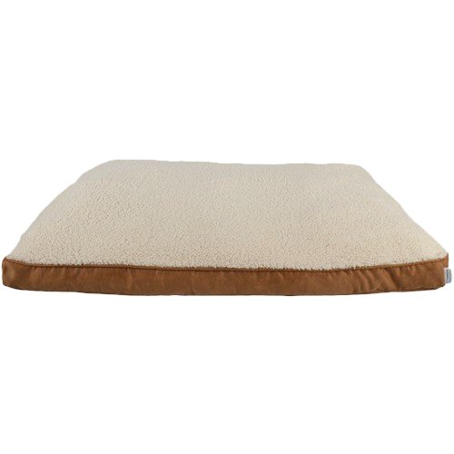  PetSpaces - Faux-Suede Rectangular Pet Bed (Extra-Large) - Brown