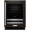 KitchenAid - 14-Bottle Wine Cooler - Black Stainless Steel-Front_Standard