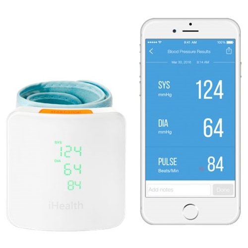  iHealth - Wireless Automatic Blood Pressure Monitor - White