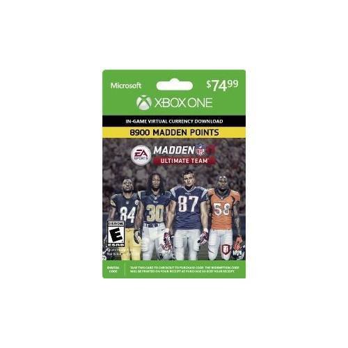 Madden NFL 17 Ultimate Team 8900 Points - Xbox One [Digital]