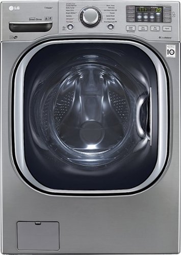  LG - 4.5 Cu. Ft. 14-Cycle Ultralarge-Capacity High-Efficiency Steam Front-Loading Washer - Graphite Steel