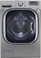 LG - 4.5 Cu. Ft. 14-Cycle Ultralarge-Capacity High-Efficiency Steam Front-Loading Washer - Graphite Steel-Front_Standard