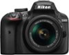 Nikon - D3400 DSLR Camera with AF-P DX NIKKOR 18-55mm f/3.5-5.6G VR Lens - Black-Front_Standard
