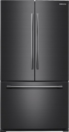  Samsung - 25.5 Cu. Ft. French Door Fingerprint Resistant Refrigerator - Black Stainless Steel