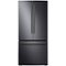 Samsung - 30" Wide, 22 cu. ft. French Door  Fingerprint Resistant Refrigerator - Black Stainless Steel-Front_Standard 