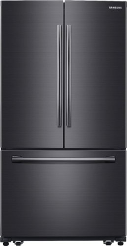  Samsung - 25.5 Cu. Ft. French Door Fingerprint Resistant Refrigerator with Internal Water Dispenser - Black Stainless Steel