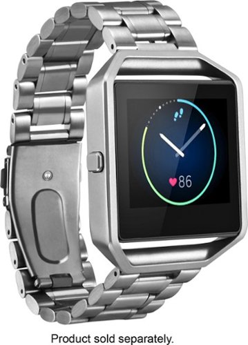  Platinum™ - Stainless Steel Watch Strap for Fitbit Blaze - Silver