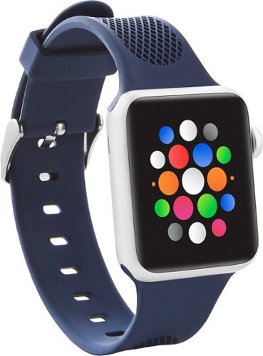  Insignia™ - Watch Strap for Apple Watch 42mm (Series 1-8) and Apple Watch Ultra 49mm - Midnight Navy