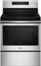 Whirlpool - 5.3 Cu. Ft. Self-Cleaning Freestanding Electric Convection Range - Stainless steel-Front_Standard 