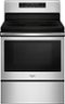 Whirlpool - 5.3 Cu. Ft. Self-Cleaning Freestanding Electric Convection Range - Stainless steel-Front_Standard