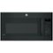GE - 2.1 Cu. Ft. Over-the-Range Microwave - Black on black-Front_Standard
