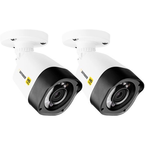 Defender - Outdoor 1080p CCTV Cameras (2-Pack) - White-Angle_Standard 