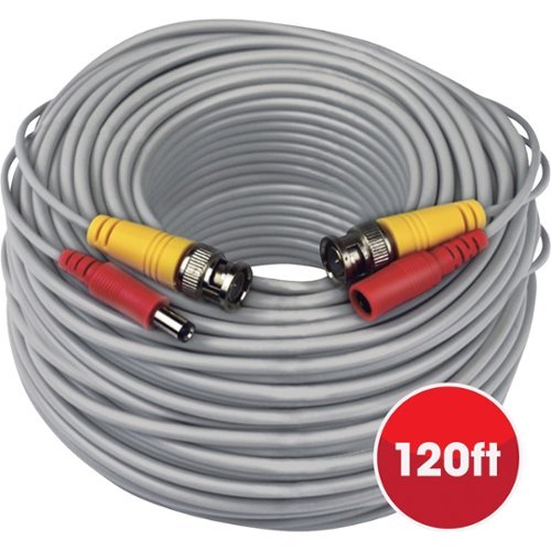  Defender - 120' BNC/Power Extension Cable - White/Red/Yello