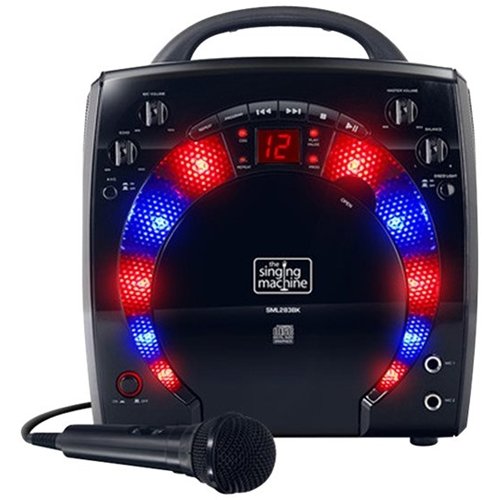 Singing Machine - CD+G Portable Karaoke System - Black-Front_Standard 