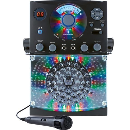  Singing Machine - CD+G Bluetooth Karaoke System - Black