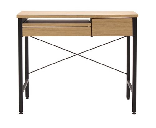Calico Designs - Ashwood Compact Desk - Graphite/Ashwood