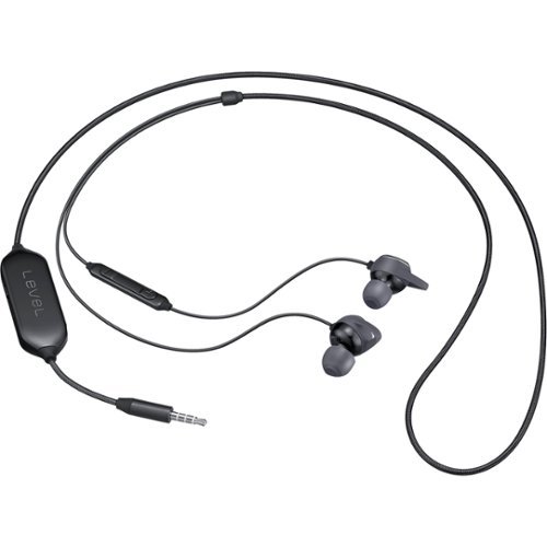 Samsung - Level In Active Noise Cancelling Headphones - Black-Front_Standard 