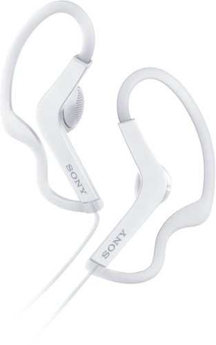  Sony - AS210 Wired Sport Earbud Headphones - White