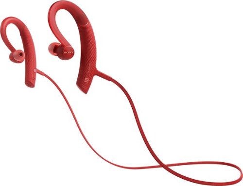  Sony - XB80BS Extra Bass Sports Wireless In-Ear Headphones - Red