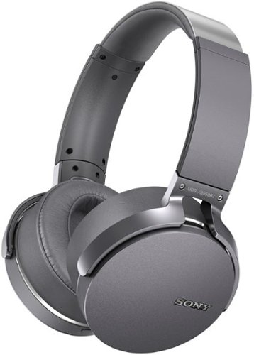  Sony - XB950BT Wireless Over-the-Ear Headphones - Titanium