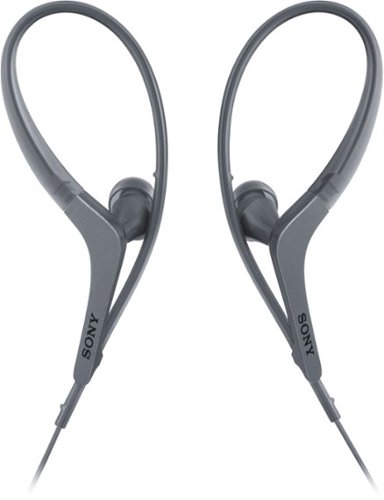  Sony - AS410AP Sport Wired In-Ear Headphones - Gray