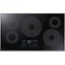 Samsung - 36" Electric Cooktop with WiFi and Rapid Boil - Stainless Steel-Front_Standard