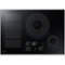Samsung - 30" Induction Cooktop with WiFi and Virtual Flame - Stainless Steel-Front_Standard