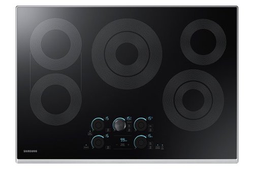  Samsung - 30&quot; Electric Cooktop with WiFi and Rapid Boil - Stainless Steel