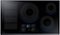 Samsung - 36" Induction Cooktop with WiFi and Virtual Flame - Black Stainless Steel-Front_Standard