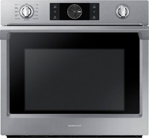  Samsung - 30&quot; Single Wall Oven with Flex Duo, Steam Cook and WiFi - Stainless Steel