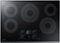Samsung - 30" Electric Cooktop with WiFi and Rapid Boil - Black Stainless Steel-Front_Standard