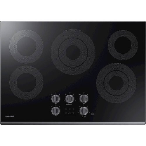 Samsung - 30" Electric Cooktop with WiFi - Black stainless steel