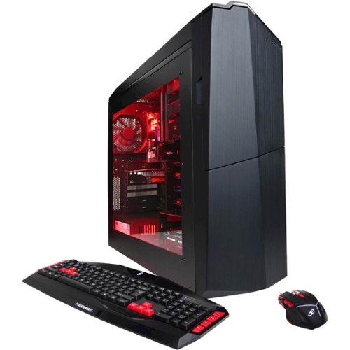 CyberPowerPC - Gamer Xtreme Desktop - Intel Core i5 - 8GB Memory - AMD Radeon RX 460 - 2TB Hard Drive - Black/Red-Front_Standard 