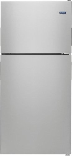 Maytag - 18.1 Cu. Ft. Top-Freezer Refrigerator - Stainless Steel