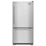 Maytag - 22.1 Cu. Ft. Bottom-Freezer Refrigerator - Stainless steel - Front_Standard