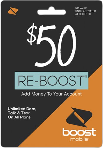  Boost Mobile - Re-Boost $50 Prepaid Phone Card