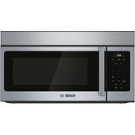 Bosch - 300 Series 1.6 Cu. Ft. Over-the-Range Microwave - Stainless steel - Front_Standard