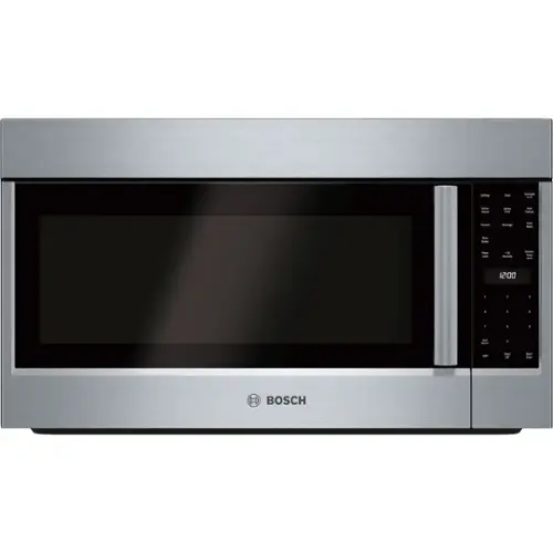 Front. Bosch - 500 Series 2.1 Cu. Ft. Over-the-Range Microwave - Stainless Steel.
