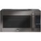 LG - STUDIO 1.7 Cu. Ft. Convection Over-the-Range Microwave with Sensor Cooking - Black Stainless Steel-Front_Standard