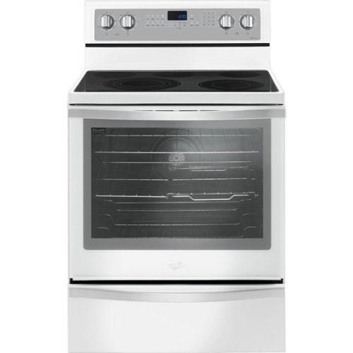  Whirlpool - 6.4 Cu. Ft. Self-Cleaning Freestanding Electric Convection Range - White Ice