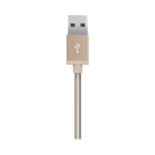 Kanex - MiColor 9.8' Lightning USB Charging Cable - Gold-Front_Standard 