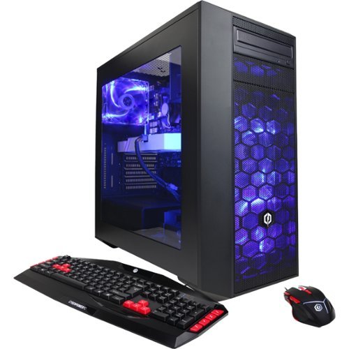  CyberPowerPC - Gamer Ultra Desktop - AMD FX-Series - 16GB Memory - NVIDIA GeForce GTX1060 - 1TB Hard Drive + 120GB Solid State Drive - Black/Blue